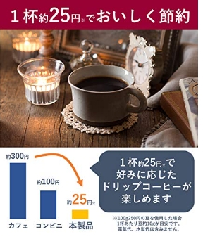 １杯約２５円でコーヒが飲める